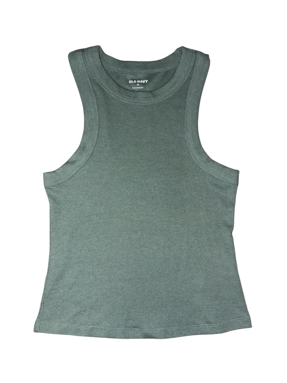 Old Navy Women's Ribbed Sage Green Tank Top